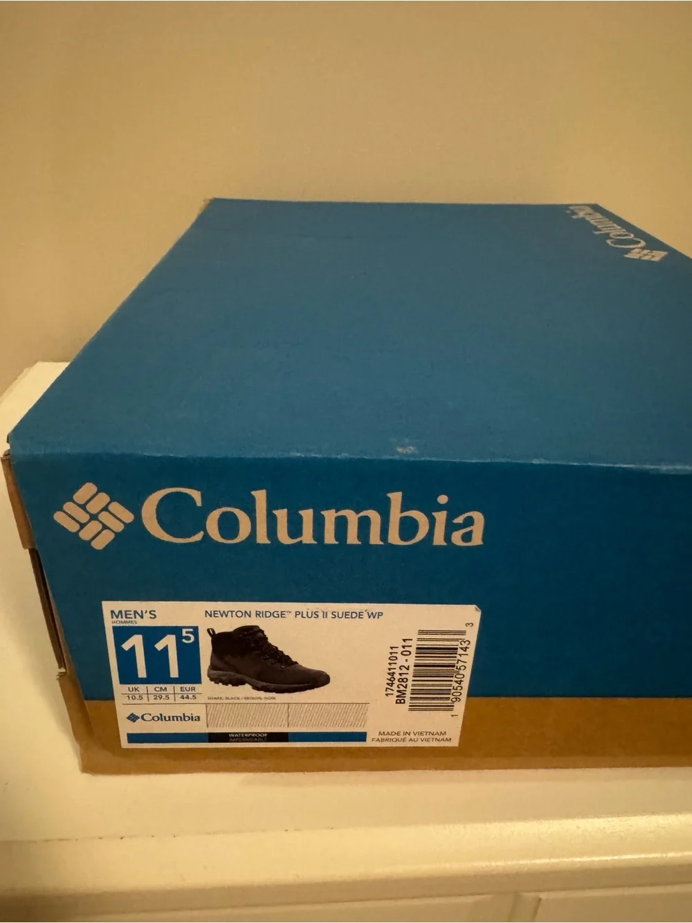 Columbia Men’s Newton Ridge Plus II Hiking Boots Shark Black